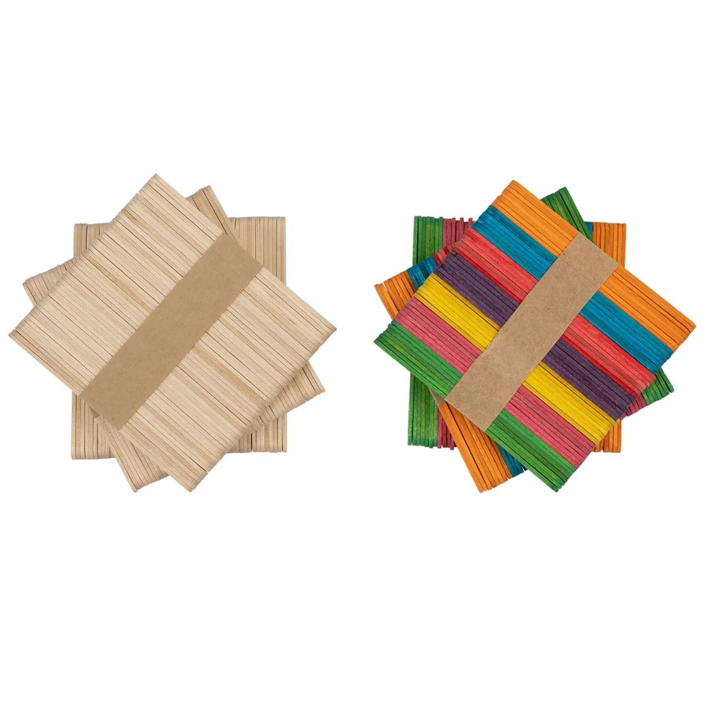 2024 hot sale food-grade Round Edge Wooden Ice Cream Sticks