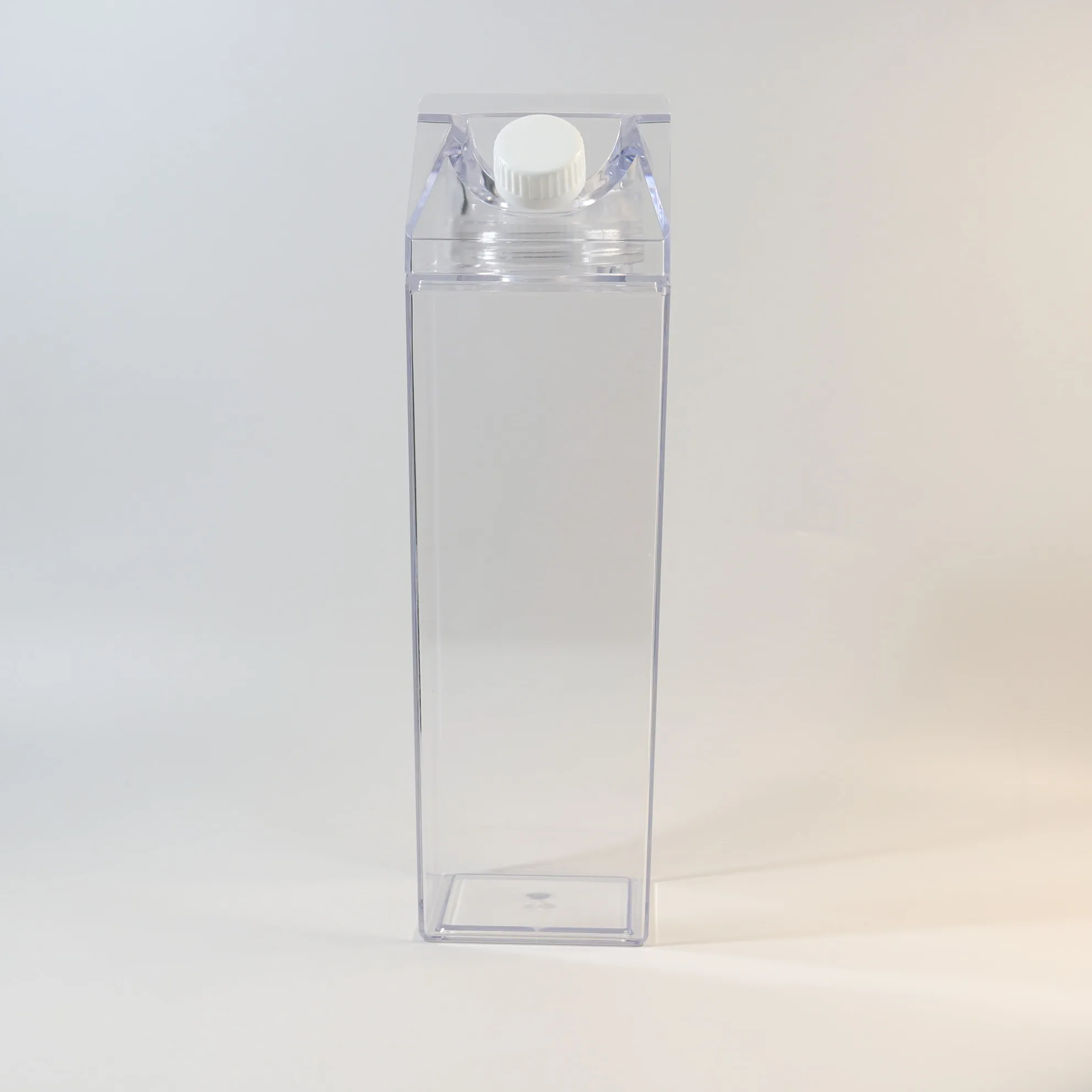 1000 ml Clear Transparent 1 L  Milk Carton Water Bottle Bpa Free Plastic Tumbler Custom