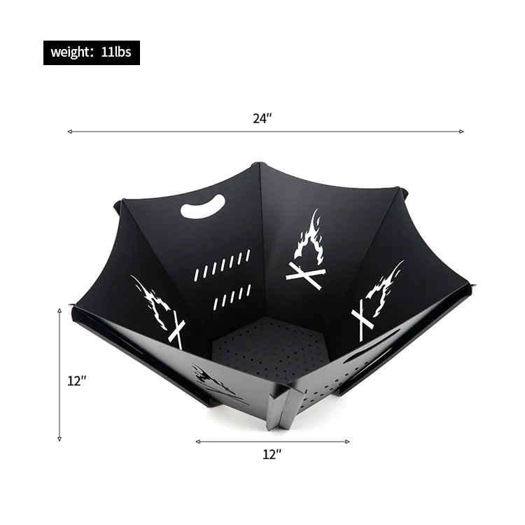 OEM/ODM Fire Pits Bowl For Winter Heating Smokeless Outdoor Fire Pit Table Wood Burning HR-HK-007