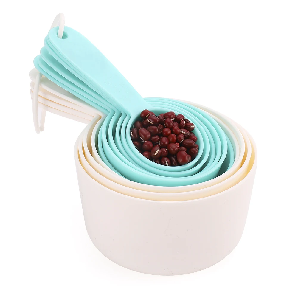 BPA Free Multi Purpose Plastic Measuring Cups Stackable Measuring Cups and Spoons Set