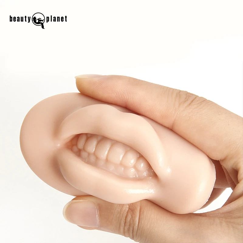 Beauty Planet Permanent Makeup 5D Soft Silicone Lip Mold Realistic Silicone Face Lips For Practice Cosmetic Tools