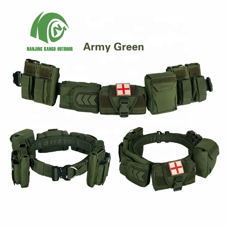 KANGO Custom camo multi-functional outdoor mil-spec tactical belt adjustable polyester Molle System Tactical Belt