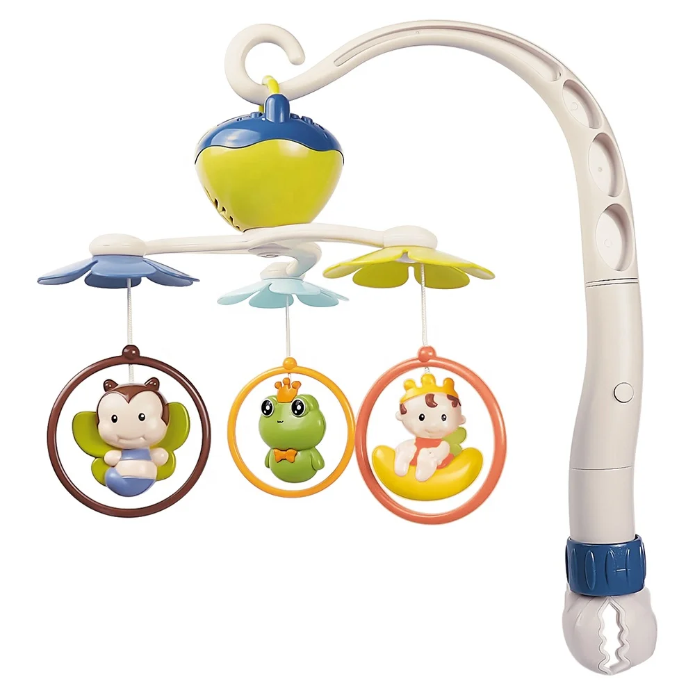 
Battery operated infant musical bed bell baby crib toy hanging mobile 