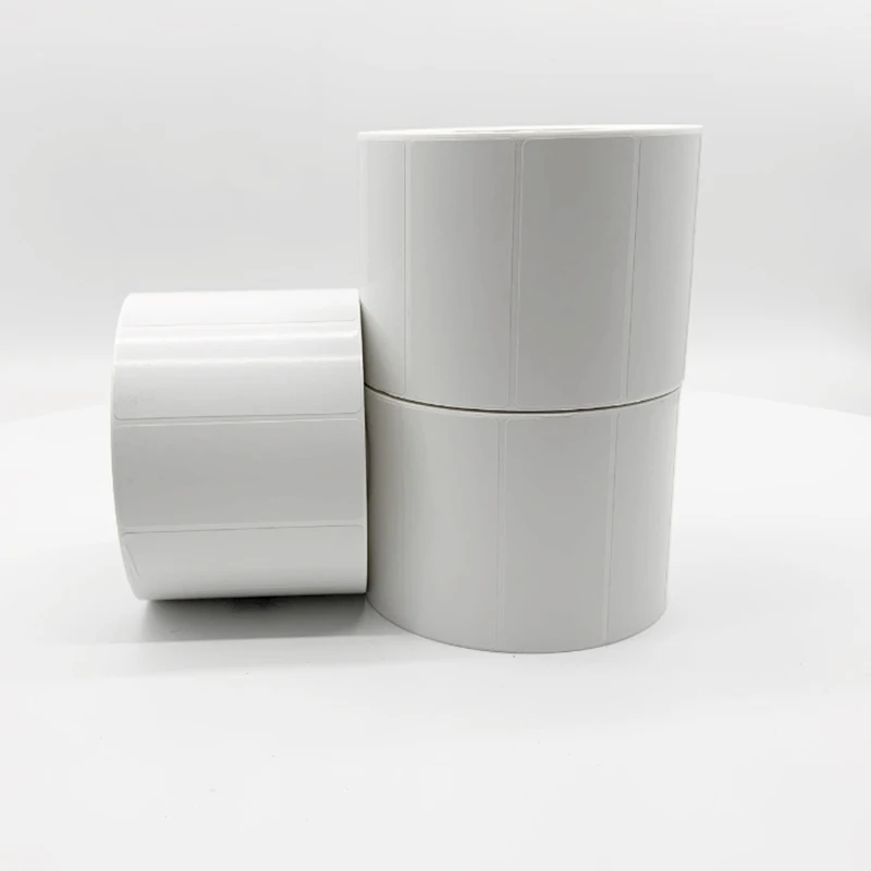 Factory wholesale blank white synthetic paper tear-resistant sticker glossy synthetic label