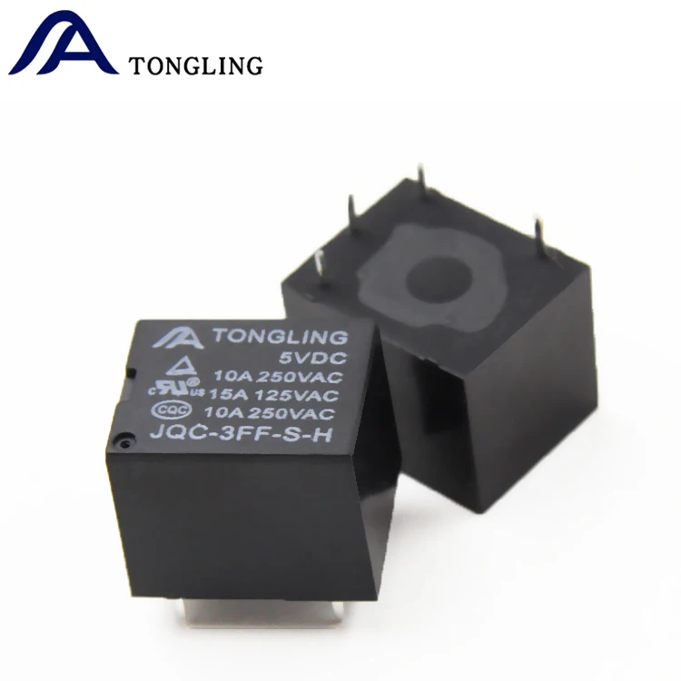 T73 JQC-3FF-S-H 5V 4 Pins 10A Form A PCB  Relay