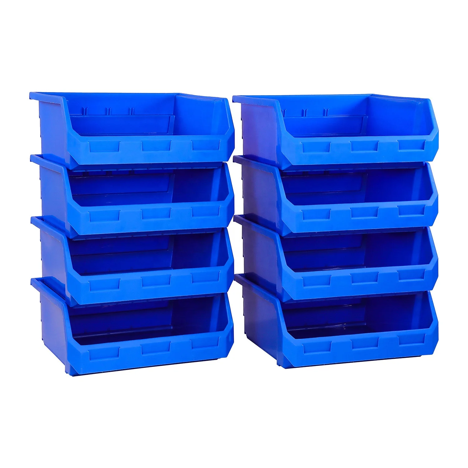 100% PP material passed test stack and hang bins for industry  multi size plastic storage bin stackable