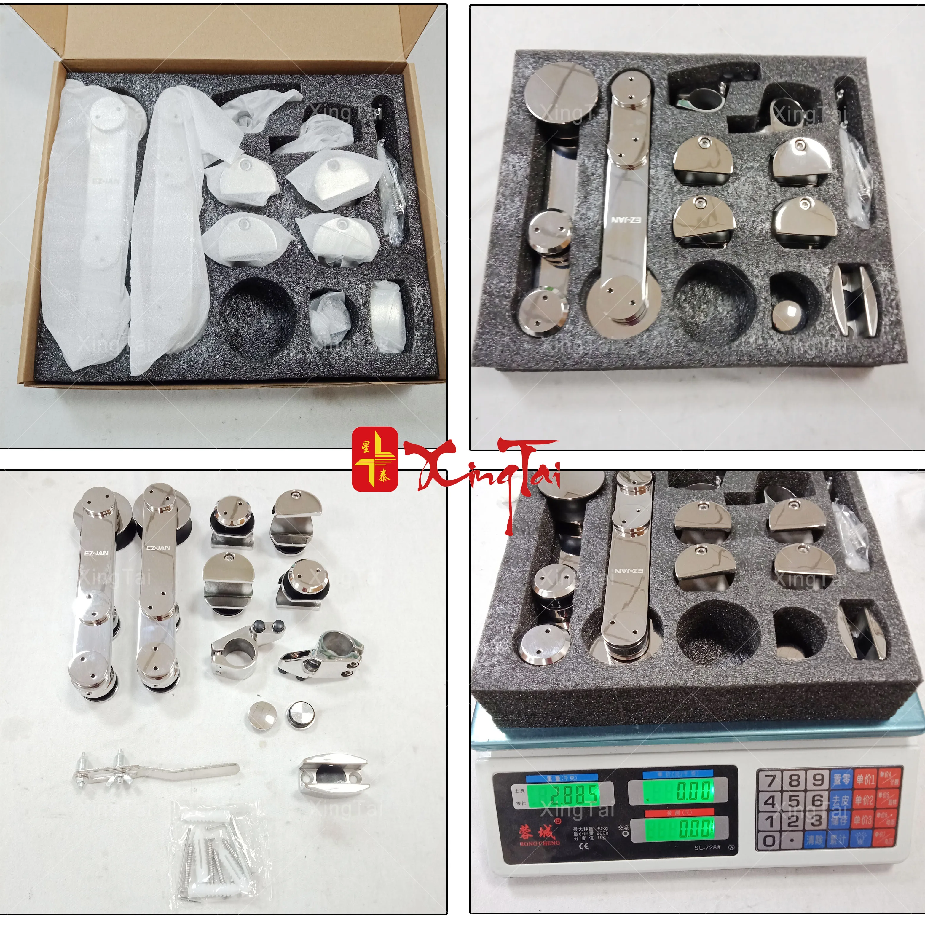 High Quality Fashion Glass Sliding Door System Satin Finish Sliding Door Hardware