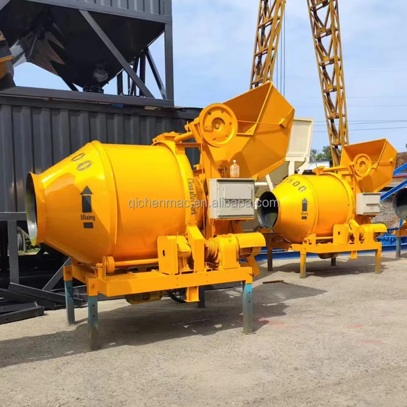 JZC350-DHL 350L 2 Bags Cement Lifting Diesel Self Loading Mortar Beton Cement Concrete Mixer Machine With Ladder Betonniere 350L