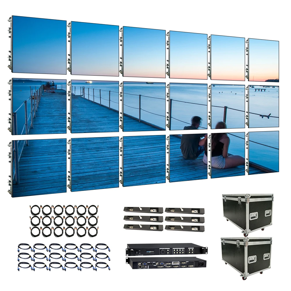 3M X 2M 4X2 Optoelectronic Video Wall Panneau Publicitaire Display Screen 3M2 4M2 Meter Square Schermo 3X2 2X3 Pantallad Led