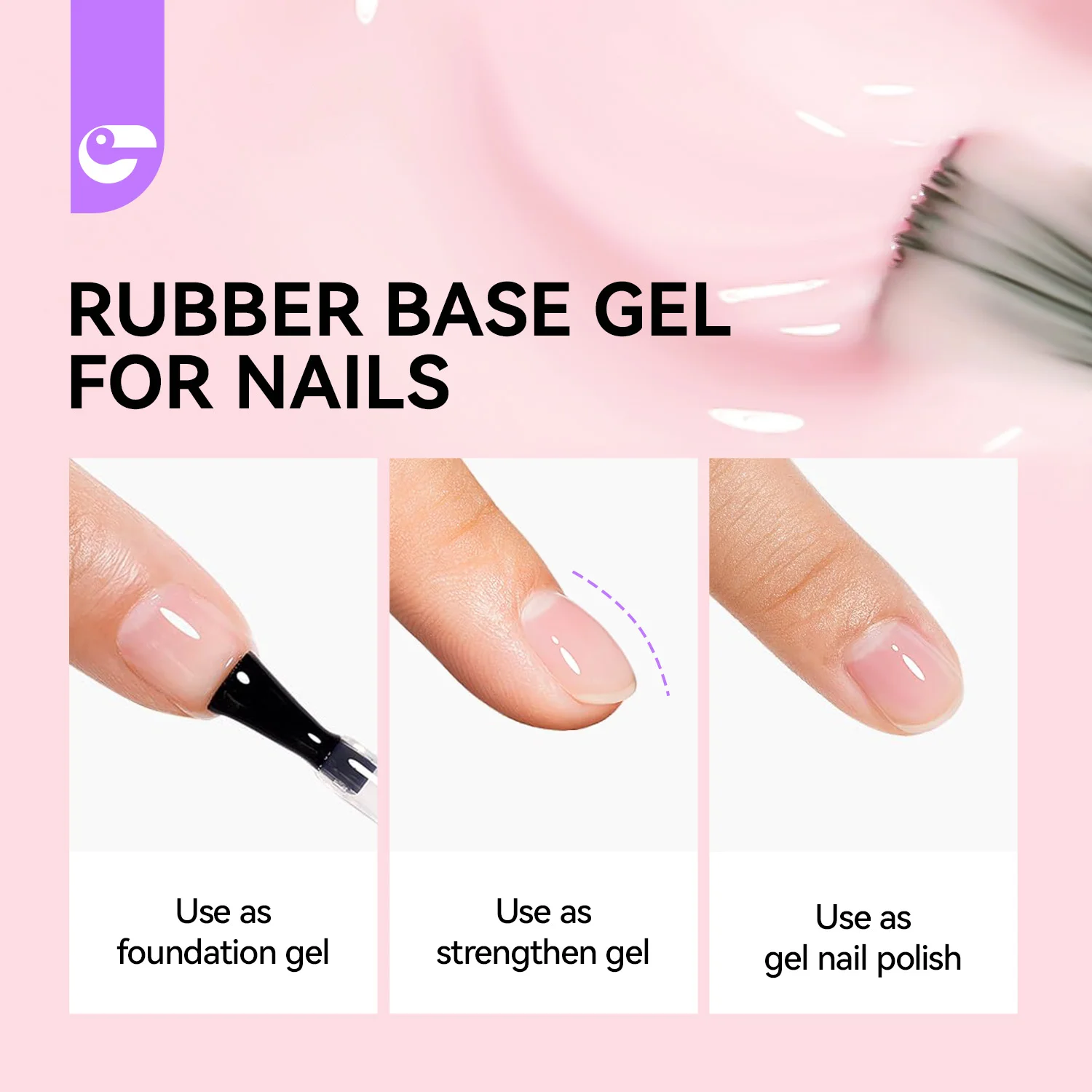 Private label 15ml nude color milky white pink mellow rose rubber base coat gel polish