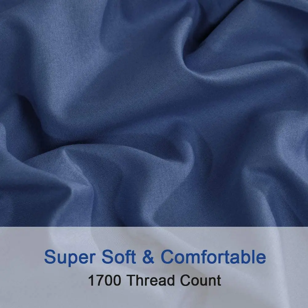 Sheets Microfiber Super Soft 1800 Thread Count Egyptian Deep Pocket Bed Sheets Set