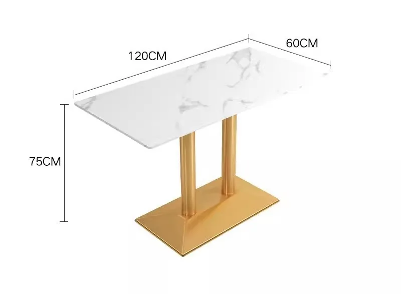 Household rock plate  luxury Modern cafe restaurant  dining table booth safe bench Sets