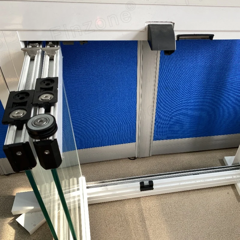 chic transparent Finzone exterior waterproof frameless folding glass door