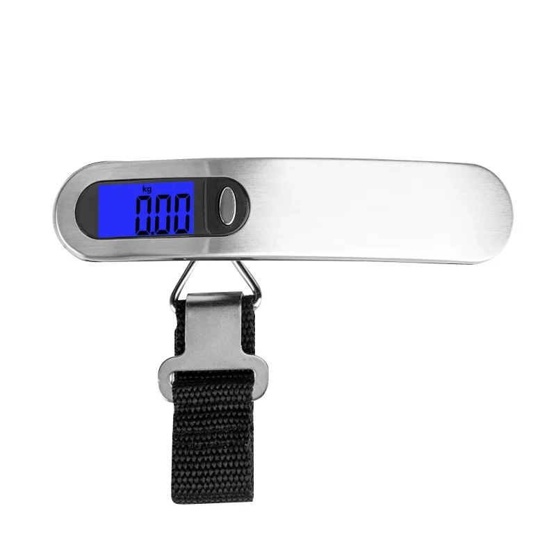 Manufacturer wholesale portable 50kg weighing kitchen scale stainless steel handheld digital travel transport scale