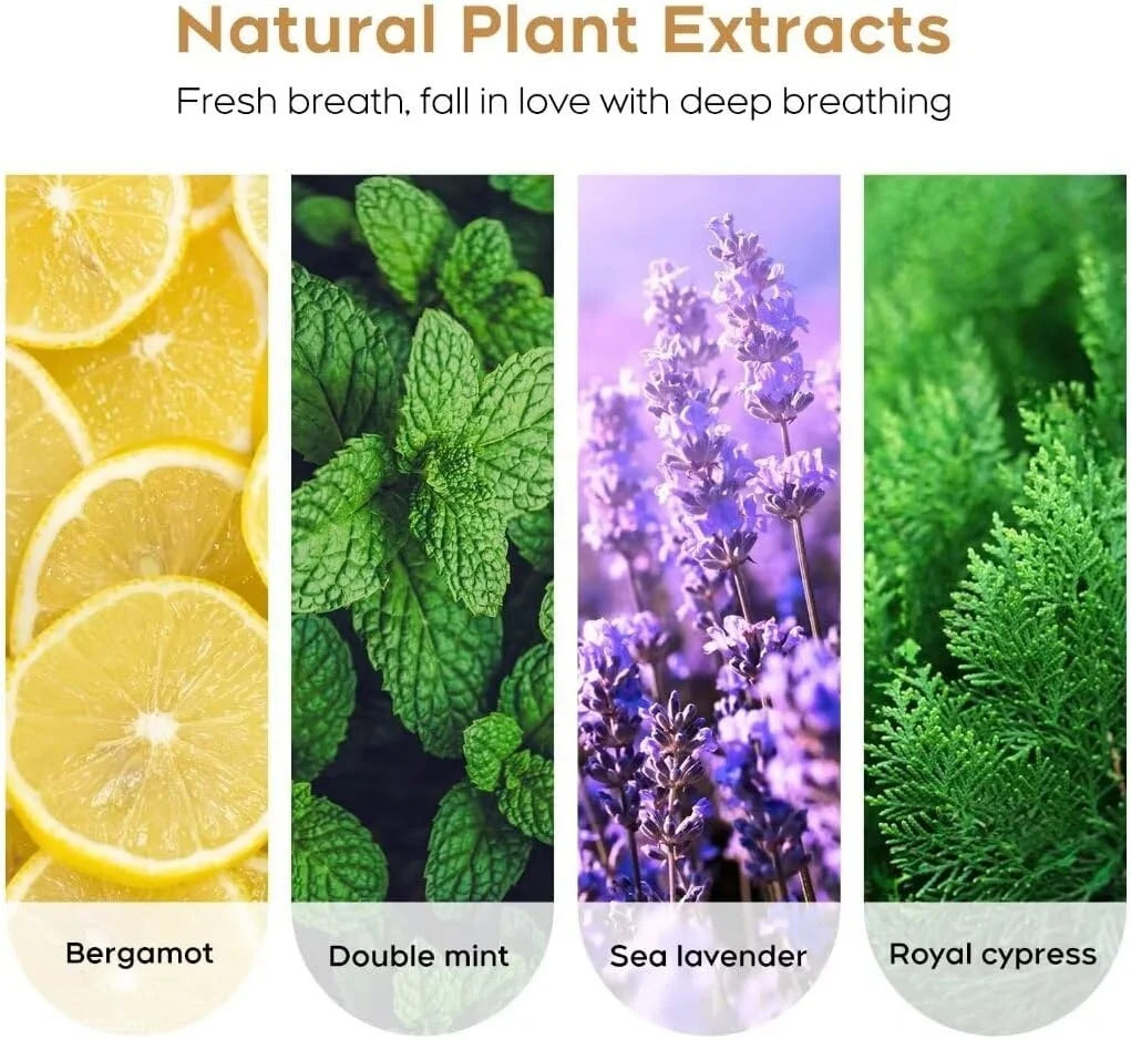 Quit Smoking Inhaler Stick, Wooden Personal Diffuser for Essential Oils with 5 Pack Blank Cotton Wicks