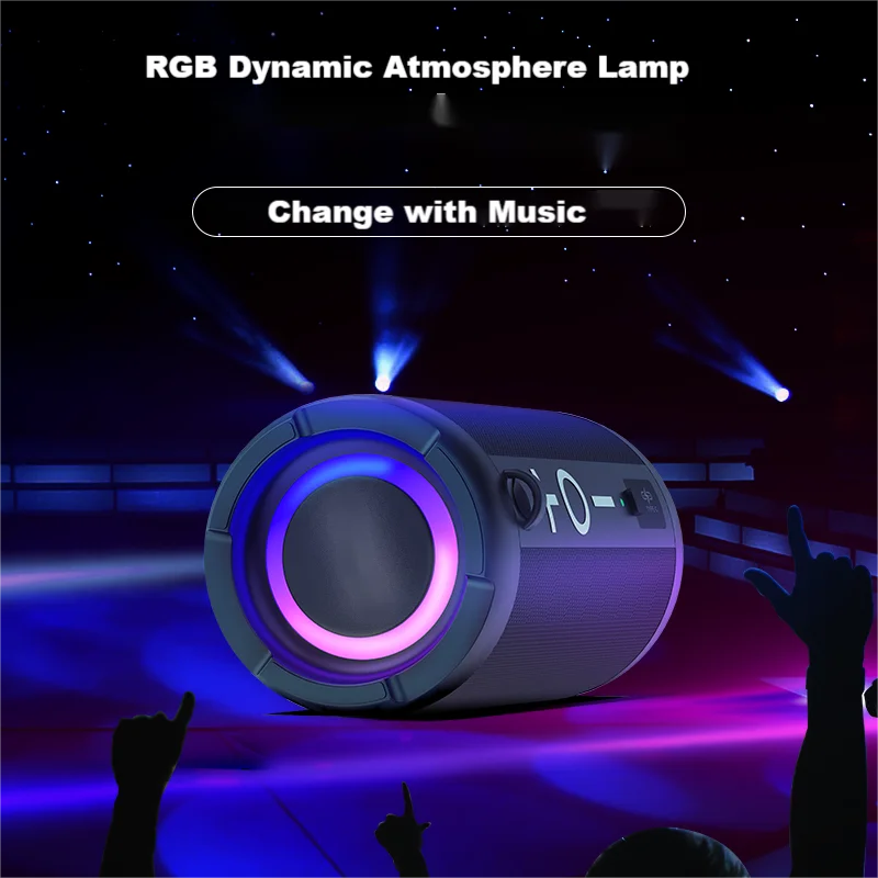 Новинка 2022 водостойкие IPX7 колонки RGB BT музыкальный мобильный телефон с bluetooth уличный беспроводной портативный профессиональный Hi-Fi динамик для