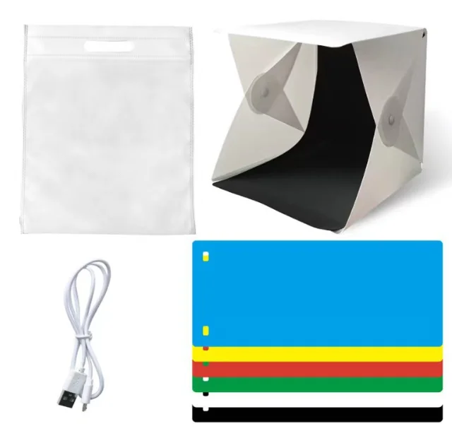 Wholesale Hot Selling LED Photo Box Mini Portable Product Photo Studio Box With Button For Taking photos