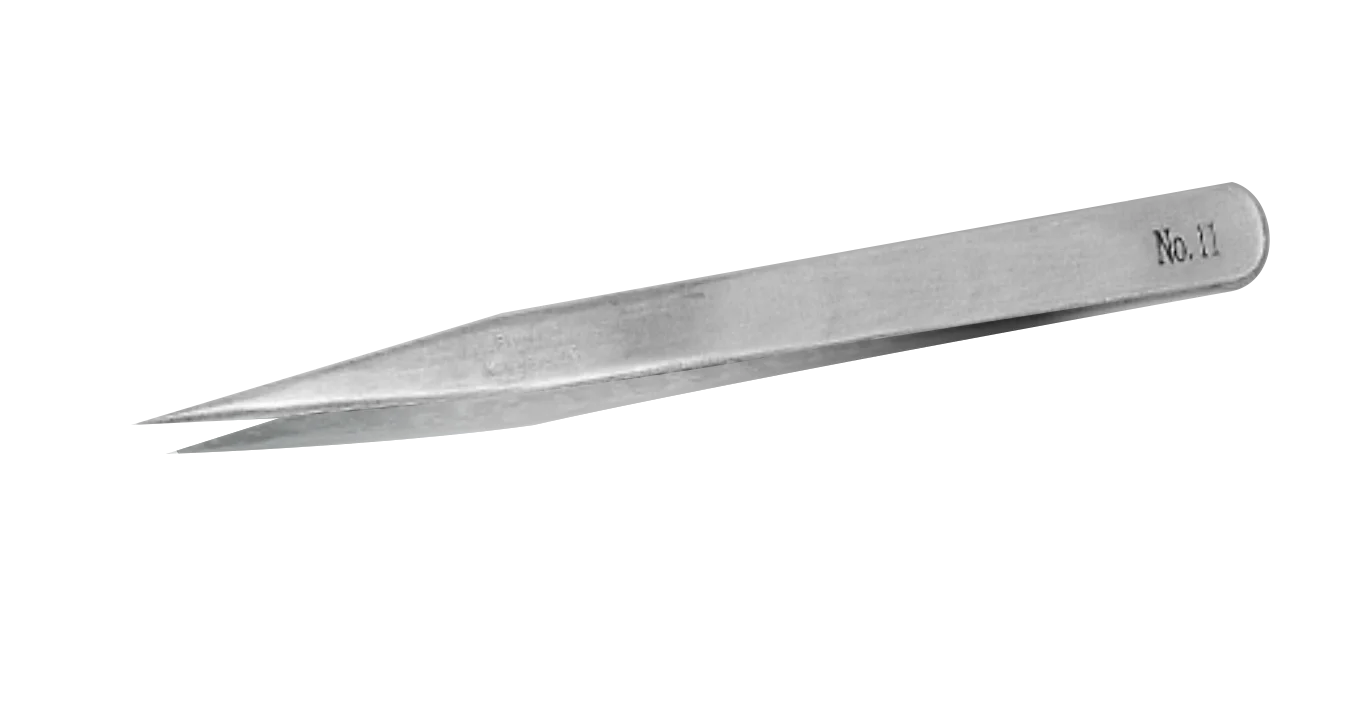 Economic Wei Tus Tool Industrial Pointed Curved Precision Stainless Steel Tweezers for Electronic Assembly