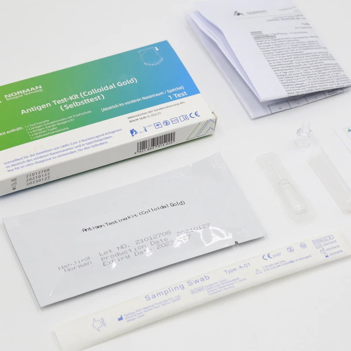 Тест PEi прошел BfArM перечисленный передний носовой тампон слюна комбо набор для самостоятельного тестирования