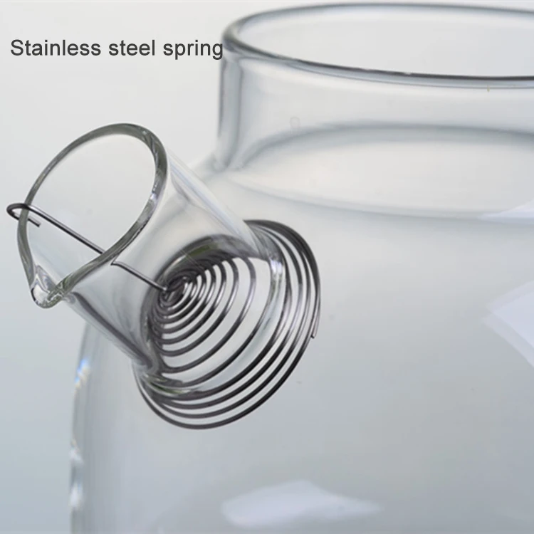 Wholesale High Quality Household 1000ml 1600ml Heat resistant glass teapot With Wood Lid