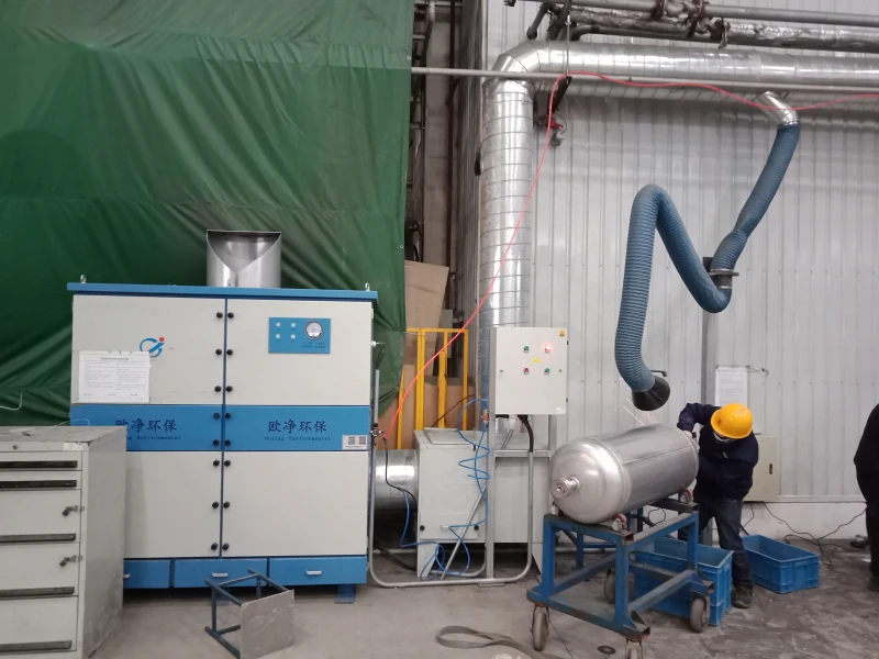 Большой центральный экстрактор дымовых газов для различных производственных линий