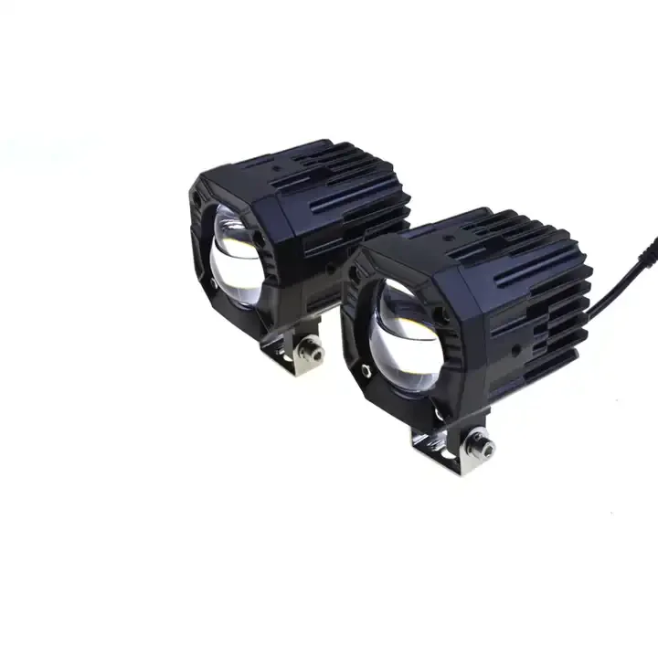 White Yellow Led Dual Color Spotlight Motor Accessories Motorcycle Fog Light Headlight Driving Light For Spotlight Lamp