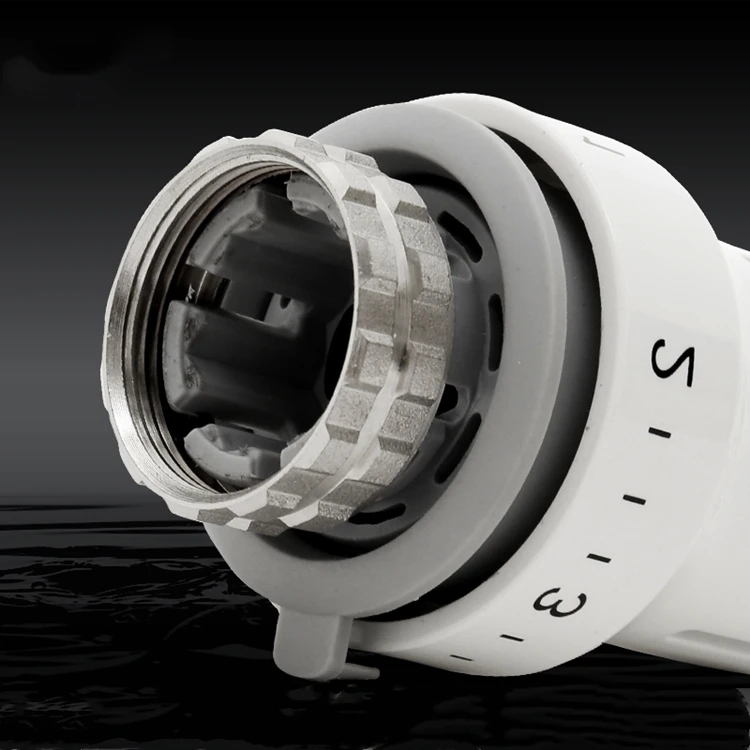 HVAC Systems Backwater Valve Straight Thermostatic TRV Radiator Valve Head With EN215