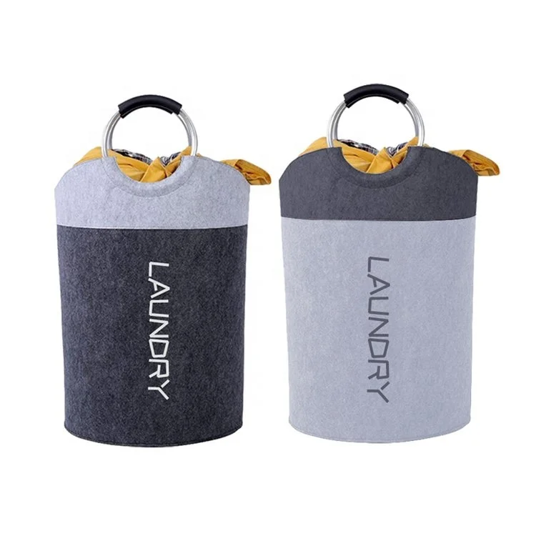 Factory Hot Sales Soft Wool Felt Clothes Hamper Safety Material  Multi-Functional Eco-Conscious Homes