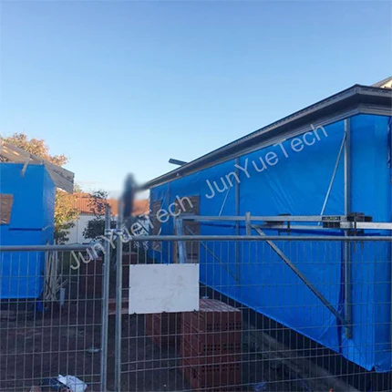 heat insulation wall wrap Australian Standard Reflective Aluminium Foil Blue PE Woven For Roof Sarking