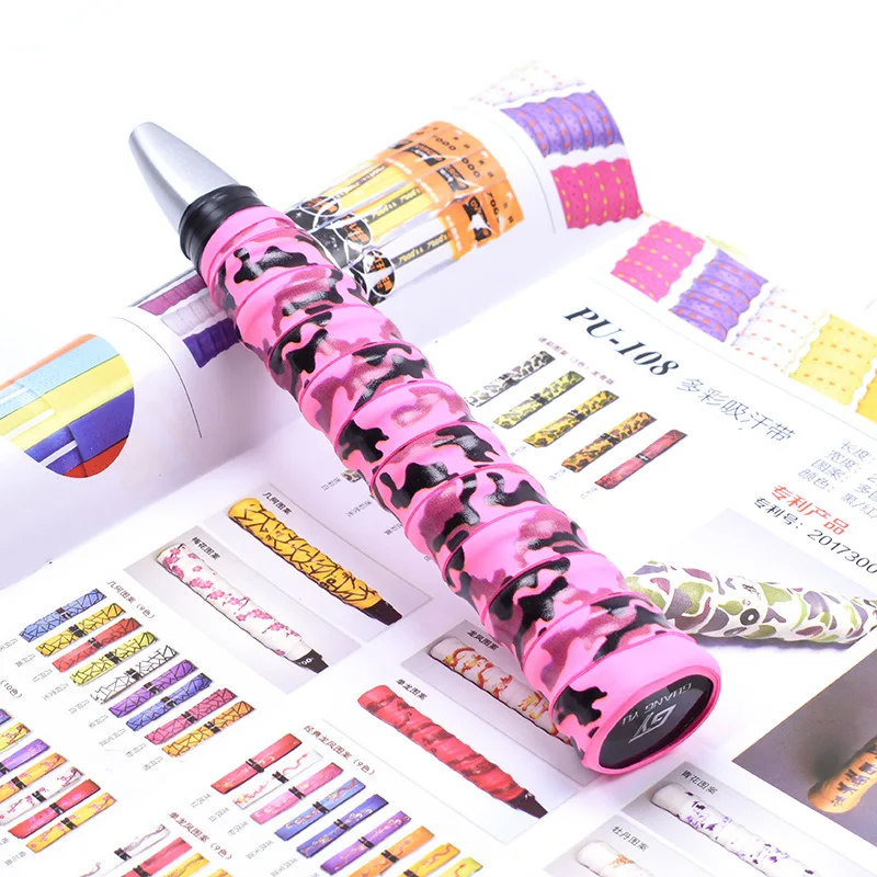  Camouflage Printed Anti Slip Badminton Racket Overgrip Absorbent Grip