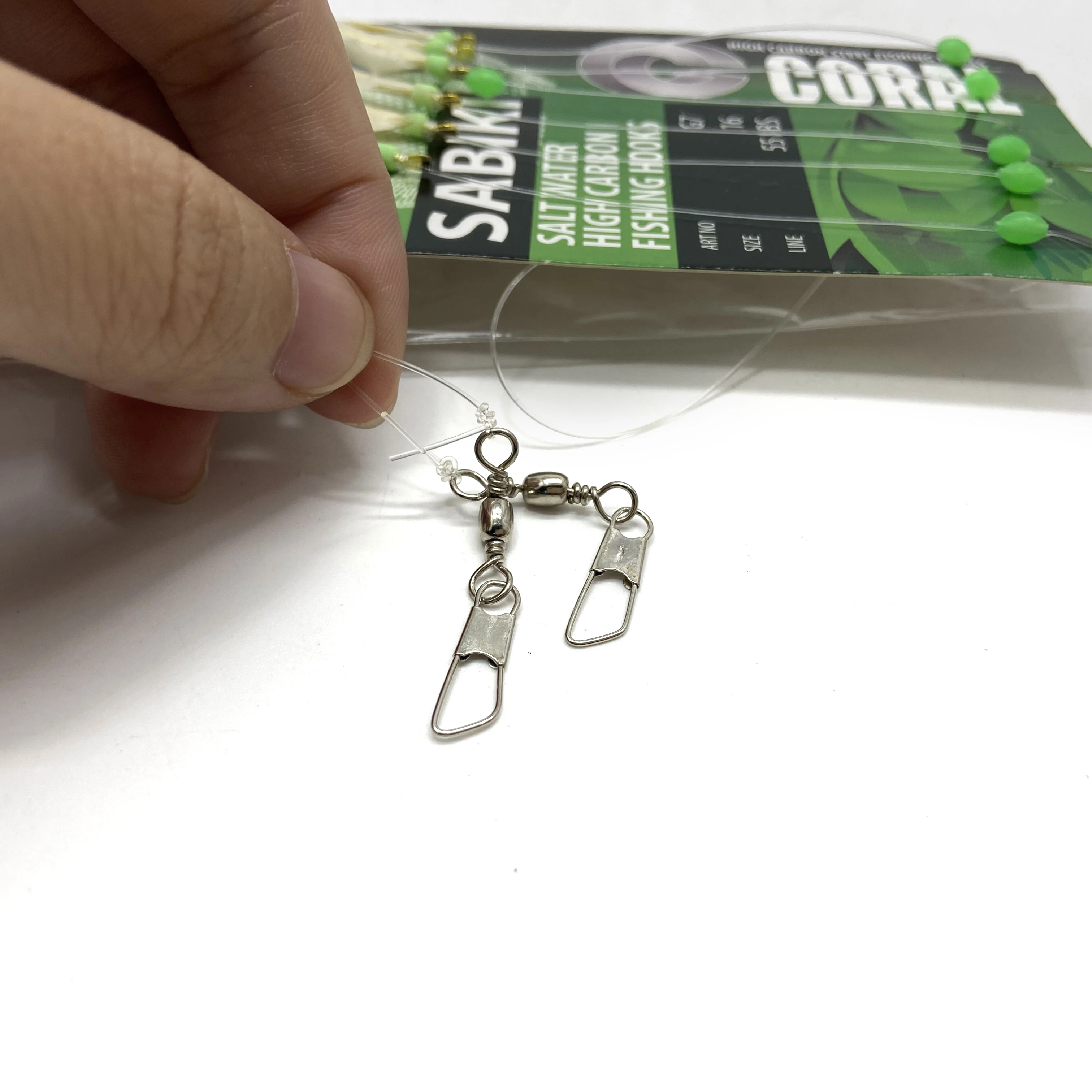 Gorgons 8# 10# 12# 14# 16# Fishing Flasher Rigs with Luminous Beads Sabiki hooks Rigs