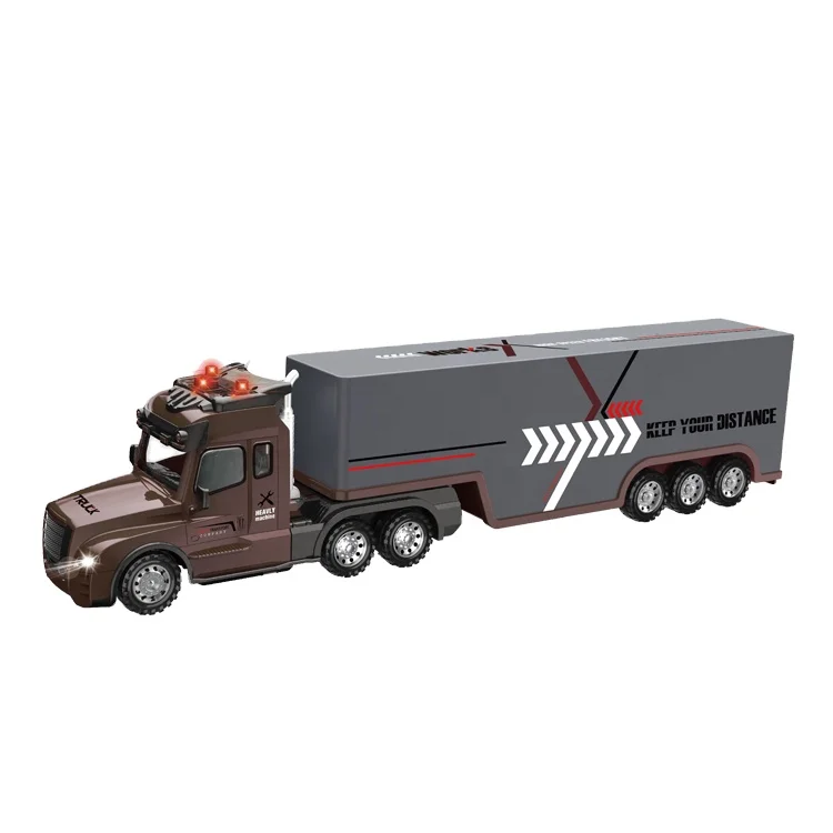 plastic container truck friction toy vehicle truck with lights sound