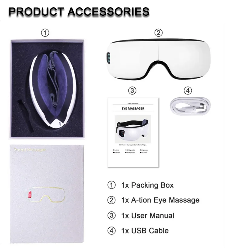 Eye Massage Support Color and Logo Customization, Eyes massager One-Year Warranty Replacement Massage Products