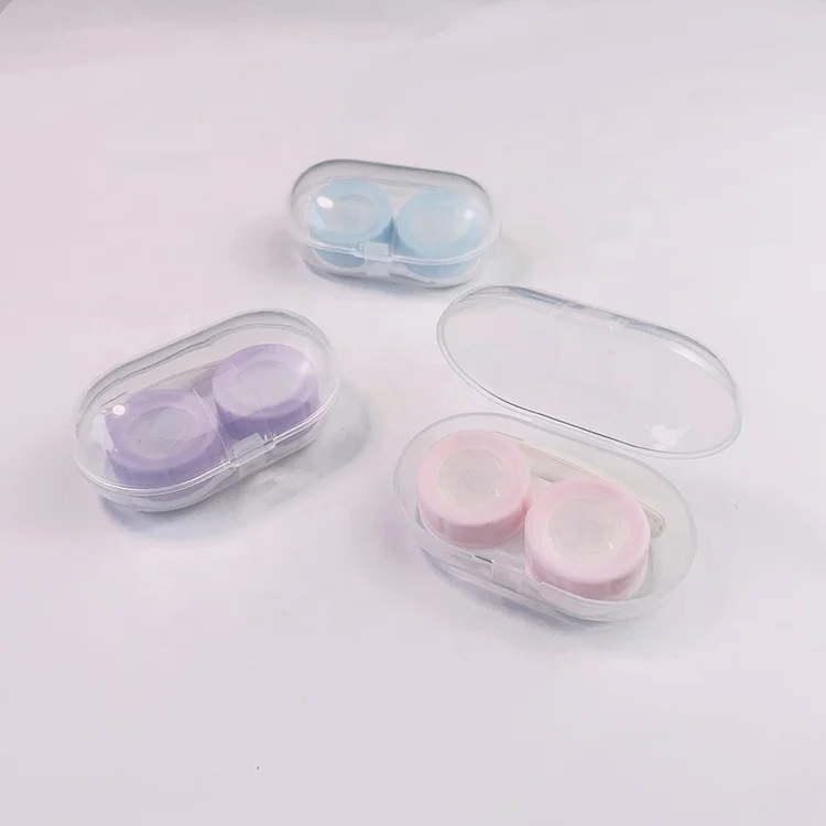 Multicolor Contact Lenses Cases With Suction Stick For Contact Lens Inserter Remover Eyewear Accessories  P-1007