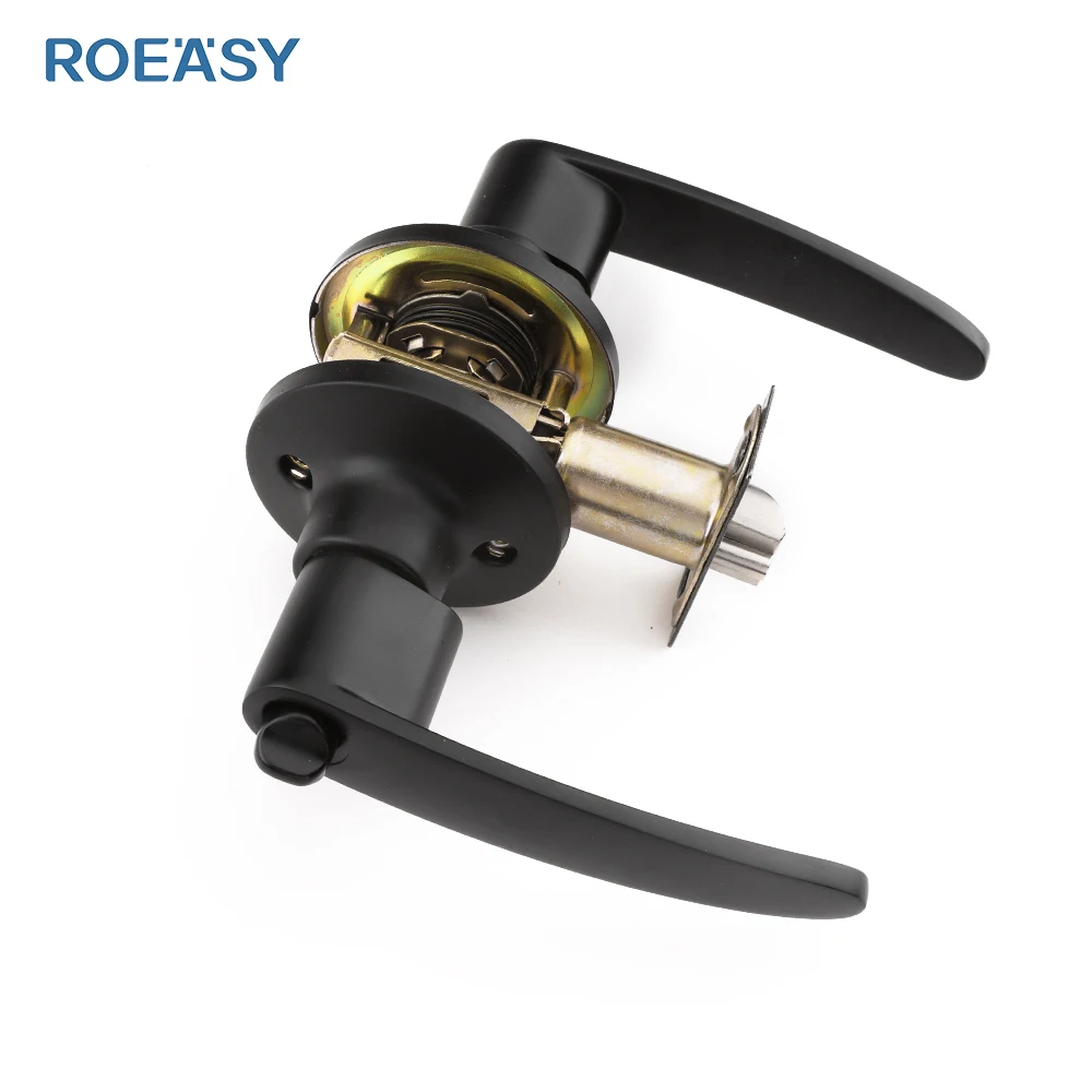 Roeasy stainless steel interior door lock handle smart door knob lock hotel bathroom tubular lever  door handled lock