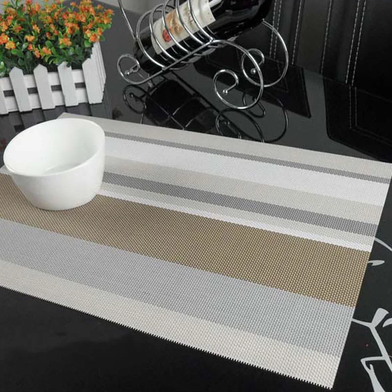 Fabric Placemat Pvc Woven Kitchen Table Mat