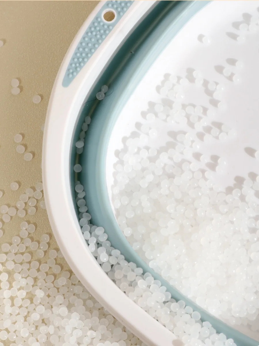 Folding Washing Bowl Basin High Quality Durable Large Square Shaped Collapsible Plastic Home Kitchen Ecofriendly Round Pp+TPR