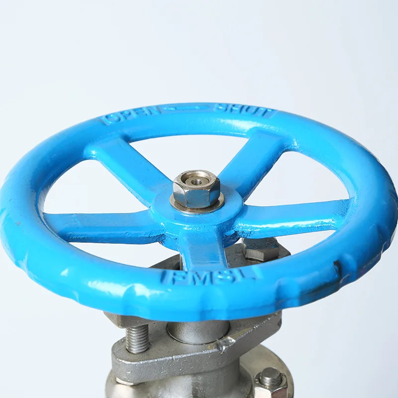 Hard sealed concealed stem gate valve Z45W-16P bidirectional 304 stainless steel manual flange gate valve