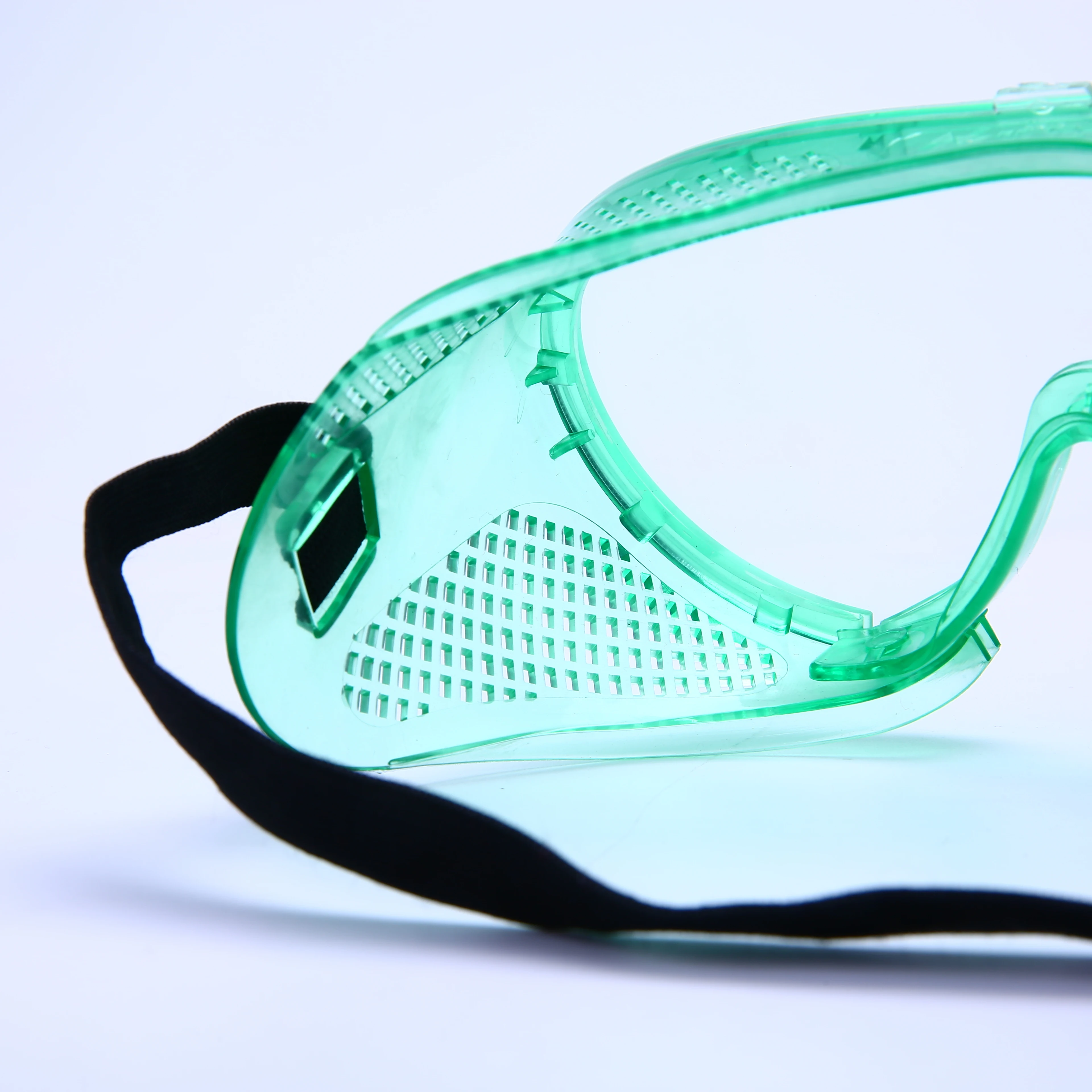 High quality green color waterproof safety glasses for