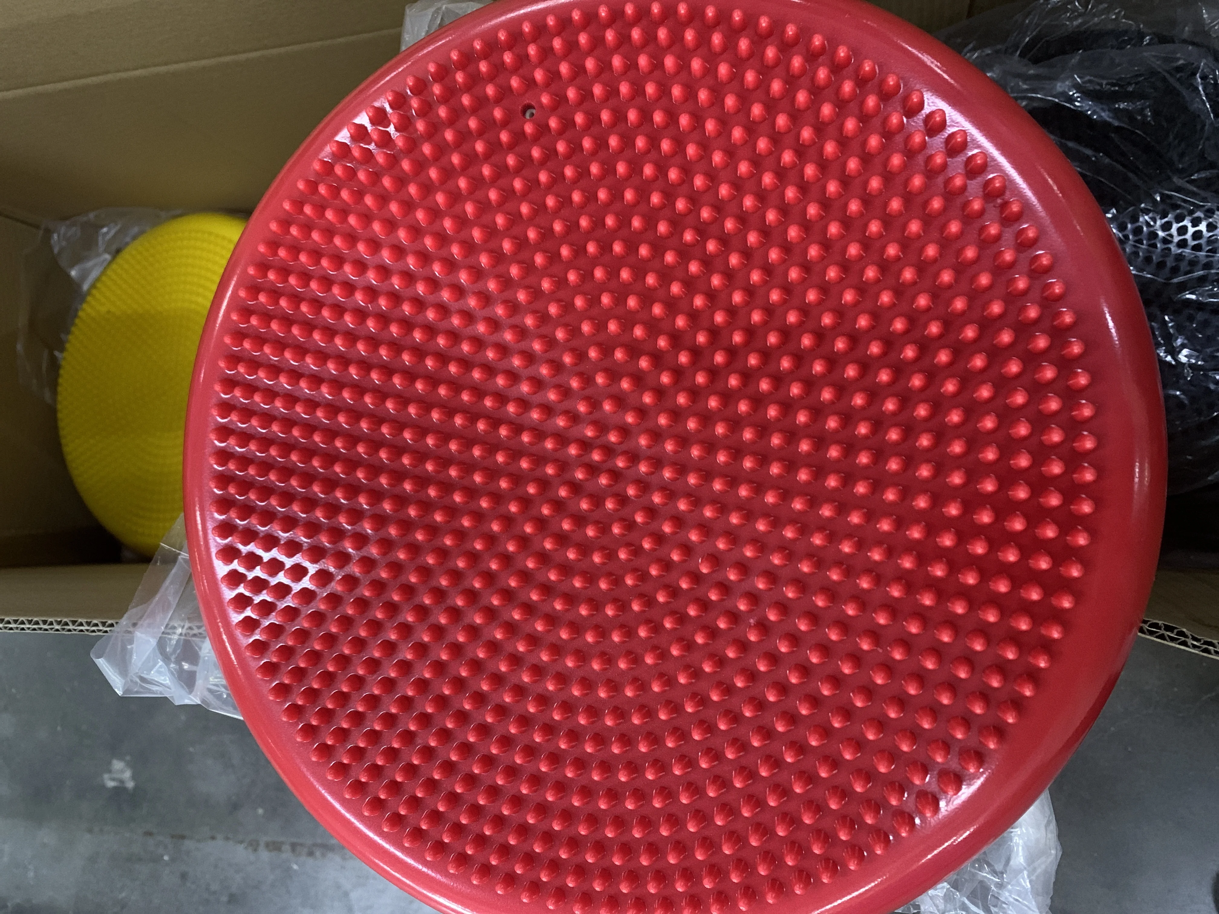 PVC Yoga Pilates Coordinating Functional Exercise Massage Inflatable Yoga Exercise Cushion Balancing Disk