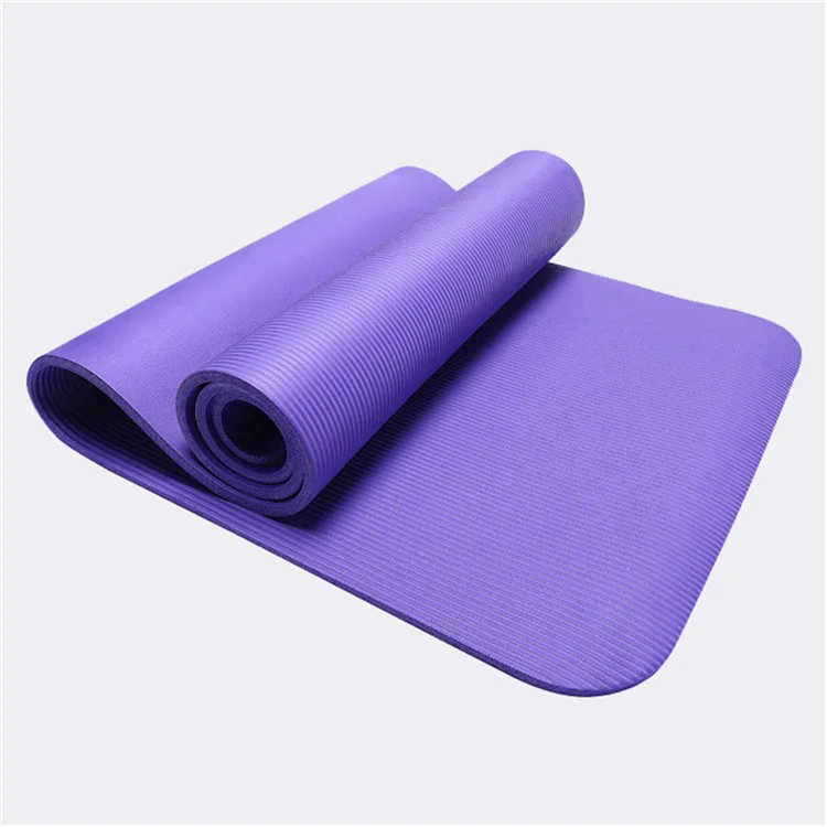 183*61cm 15mm eco-friendly customize brand anti slip 20mm nbr foam extra thick yoga mat with strap