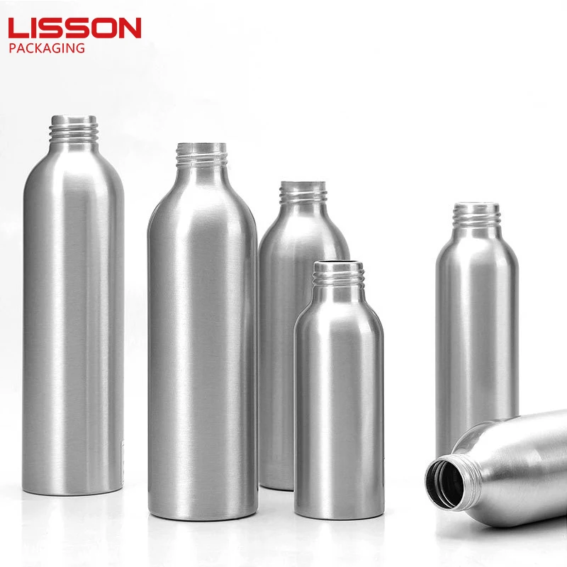 Custom Empty 300Ml 600Ml 2 Liter 16oz Essential Oil Cosmetic Aluminium Metal Can Bottle Chemical With Screw Lid