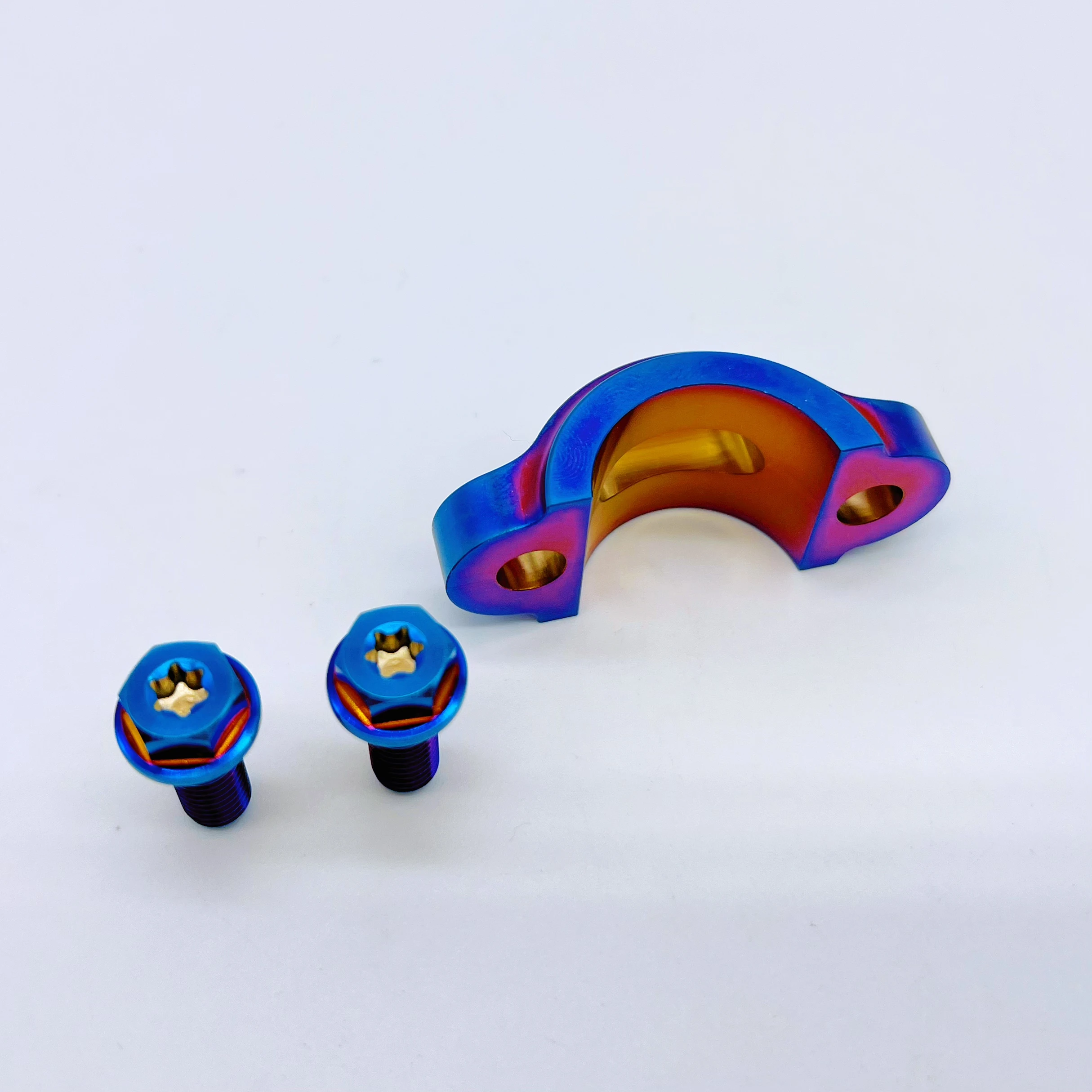 CNC machining titanium Rotating Bar Clamp Brake/ Clutch kit set for KTM