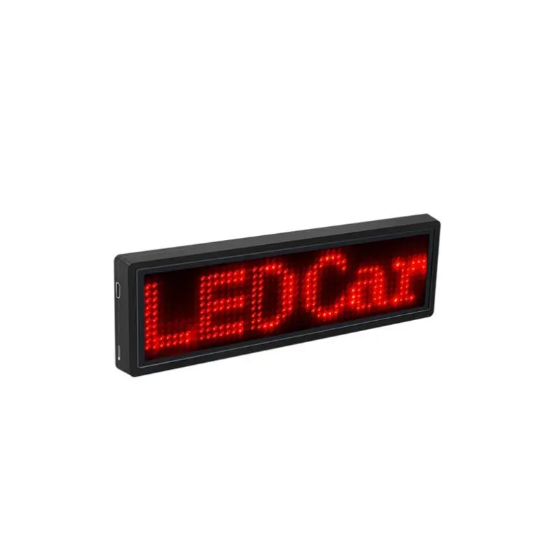 DIY LED name badge Digital text running Display Screen Smart mini LED Tag For event hotel bar cafe taxi restaurant