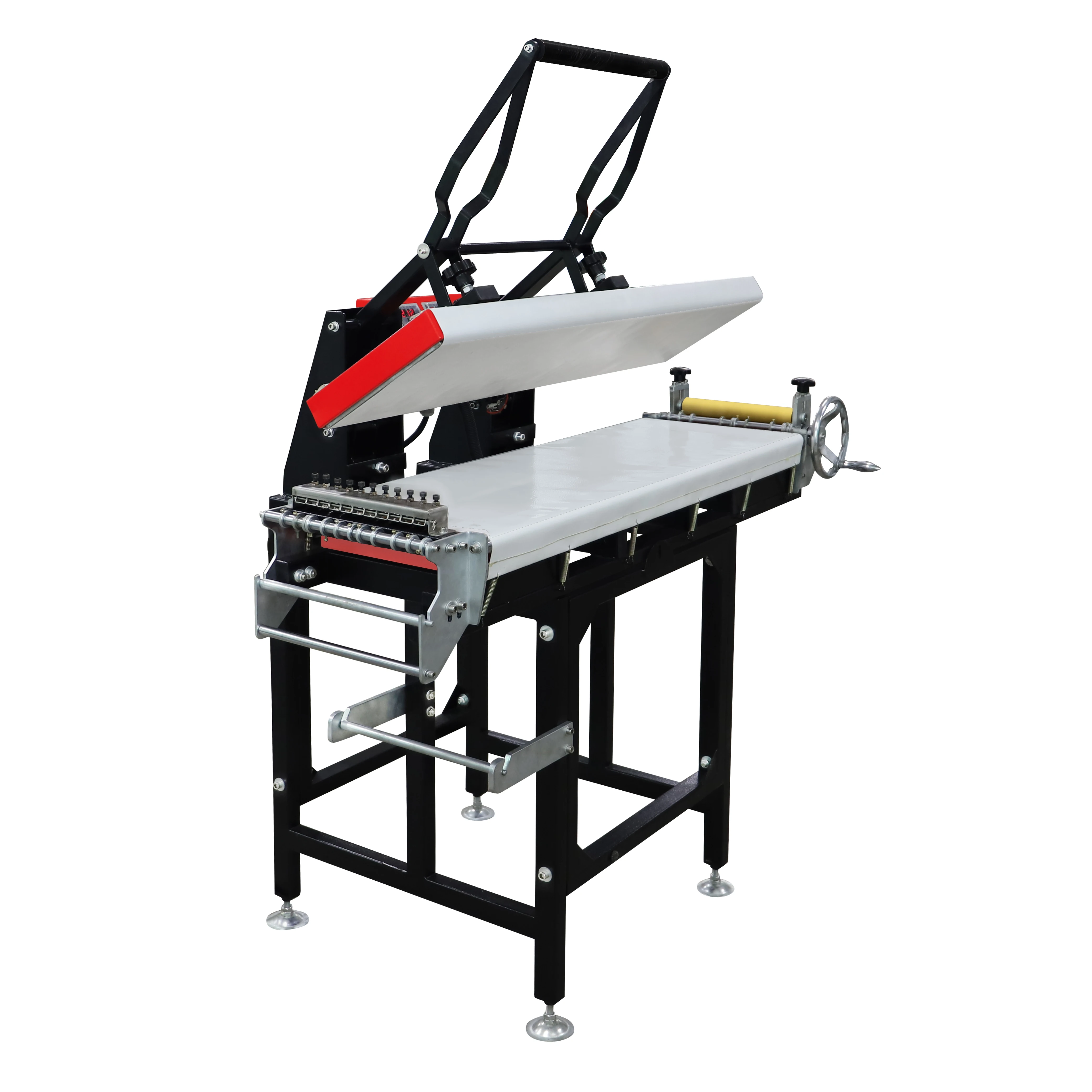 TES Ribbon rolls large format machines rotary double heating satin lanyard heat press transfer sublimation automatic roller