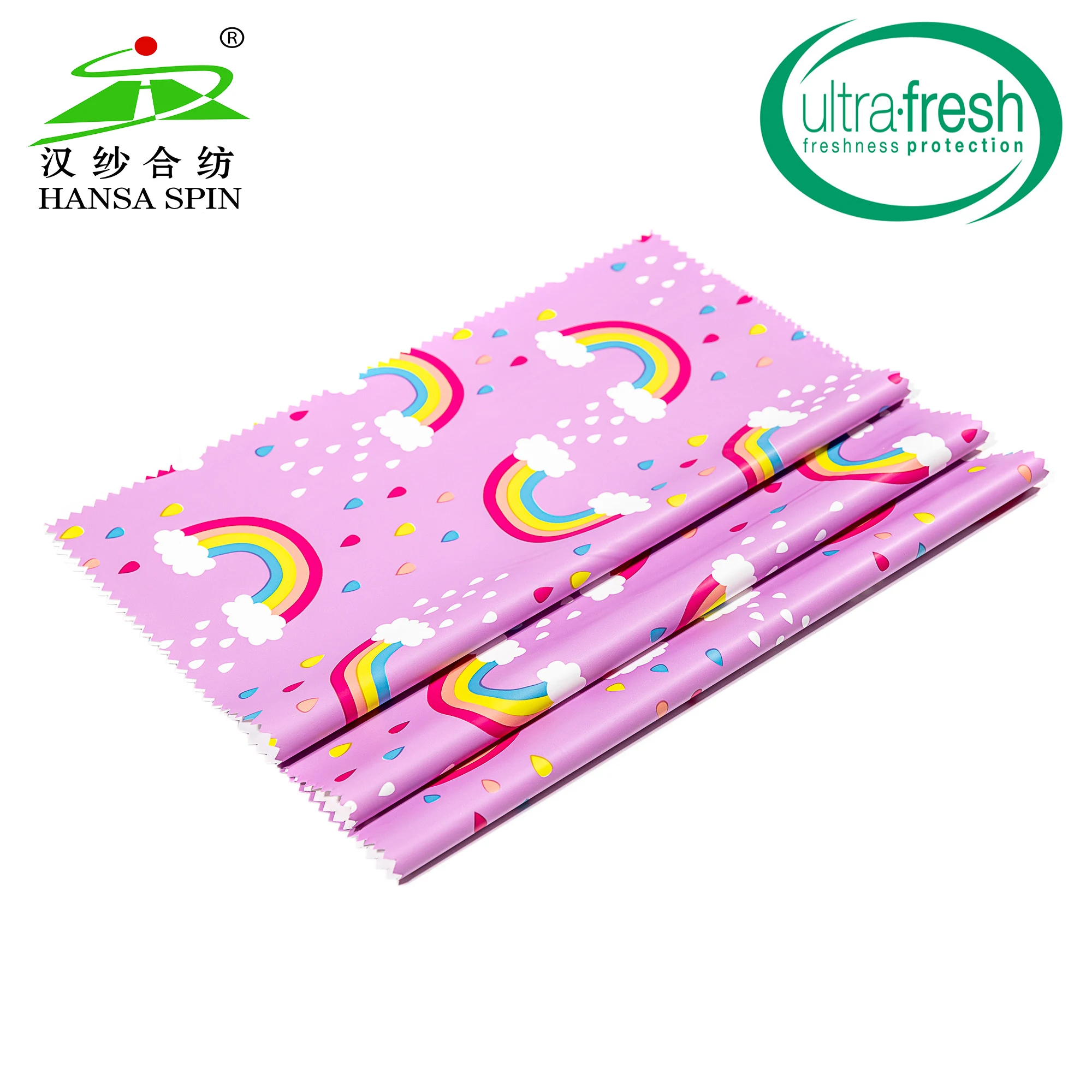HANSA SPIN  hot-selling  Rainbow Printing TPU Film for Children Raincoat