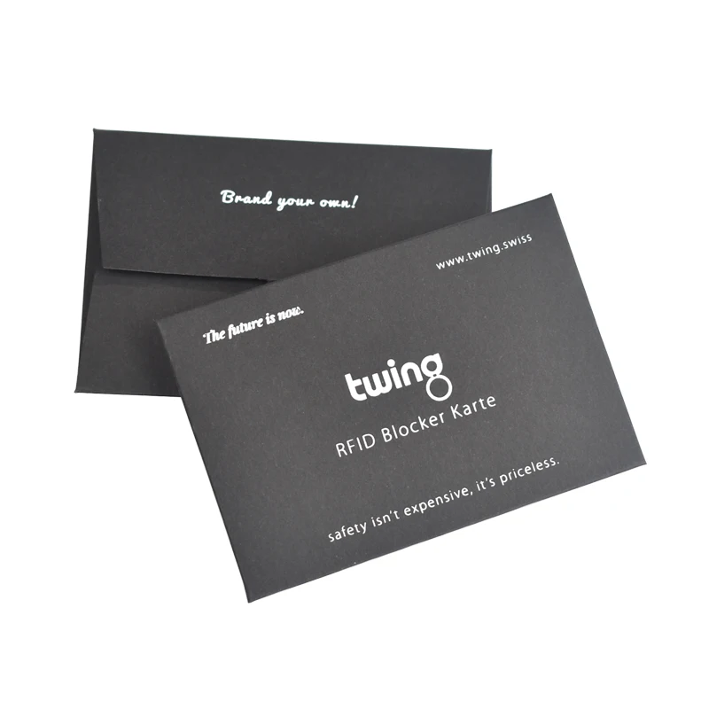 Zuoluo Black Envelopes Manufacturers silk Printing Gift Card Holders Sleeves Envelopes with luxury papers
