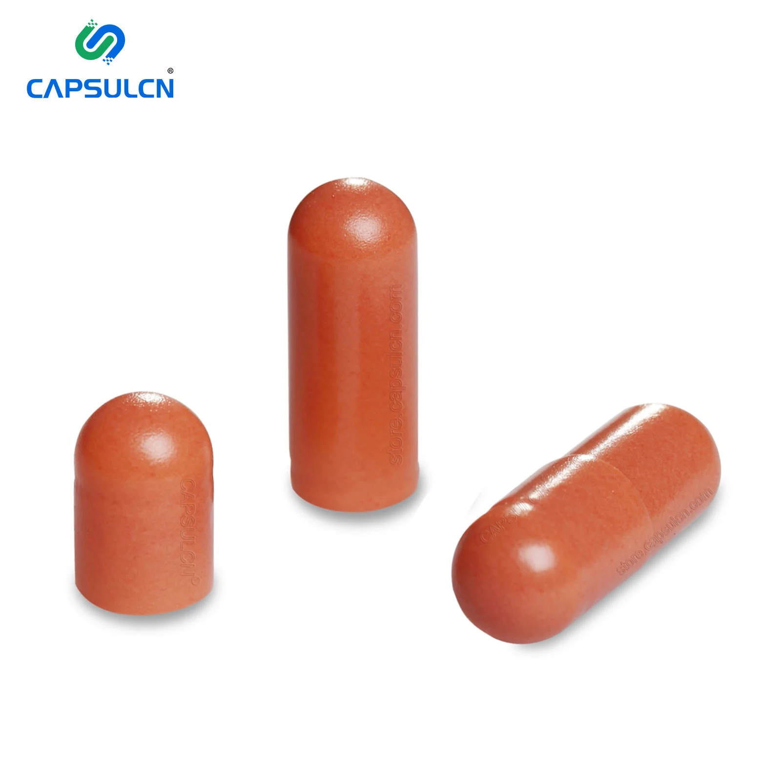 CapsulCN Flesh Pink Customizable Separated Bulk Empty Gelatin Capsules Size 1# Light Dark Gel
