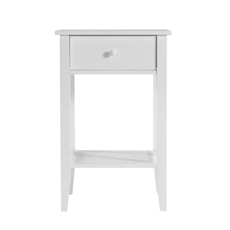 Vekoo White KD Nightstand Wall 1 Drawer Cabinet for Living Room bedroom