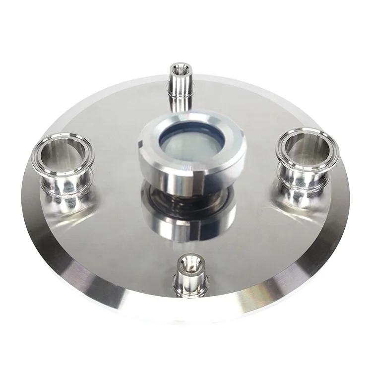 Sanitary Stainless Steel 304 Tri Clamp Weld Ferrule Adapter With Flange Sight glass